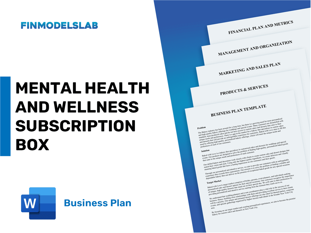 Excel financial model