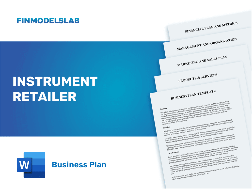 Excel financial model