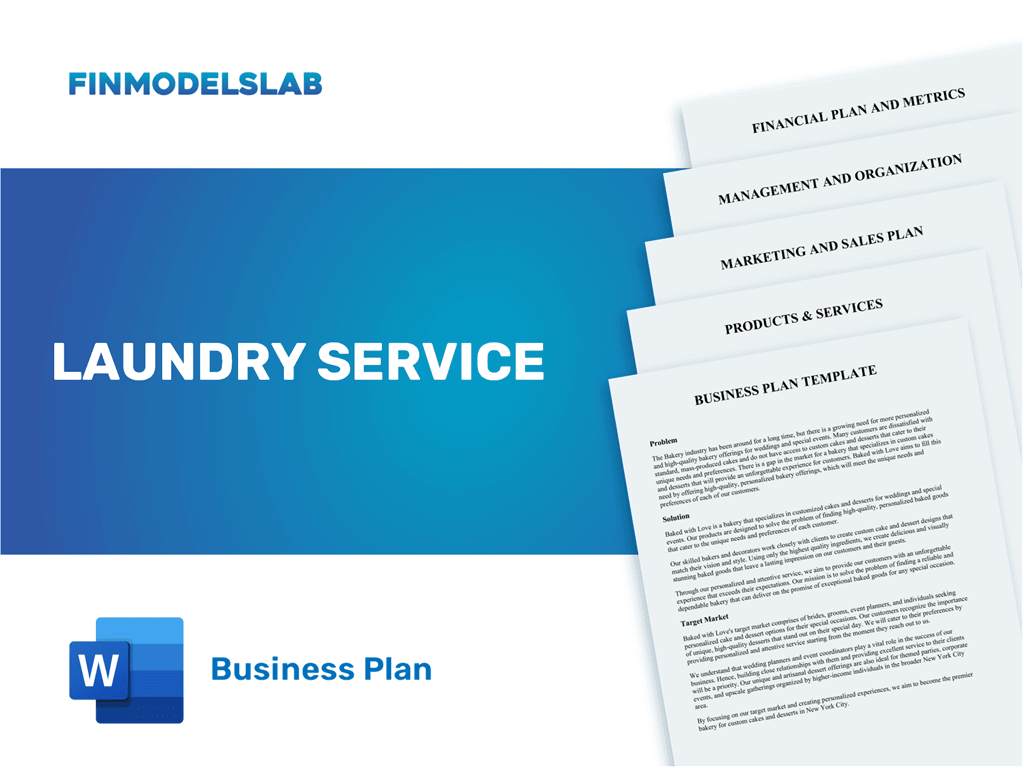 laundry services business plan pdf