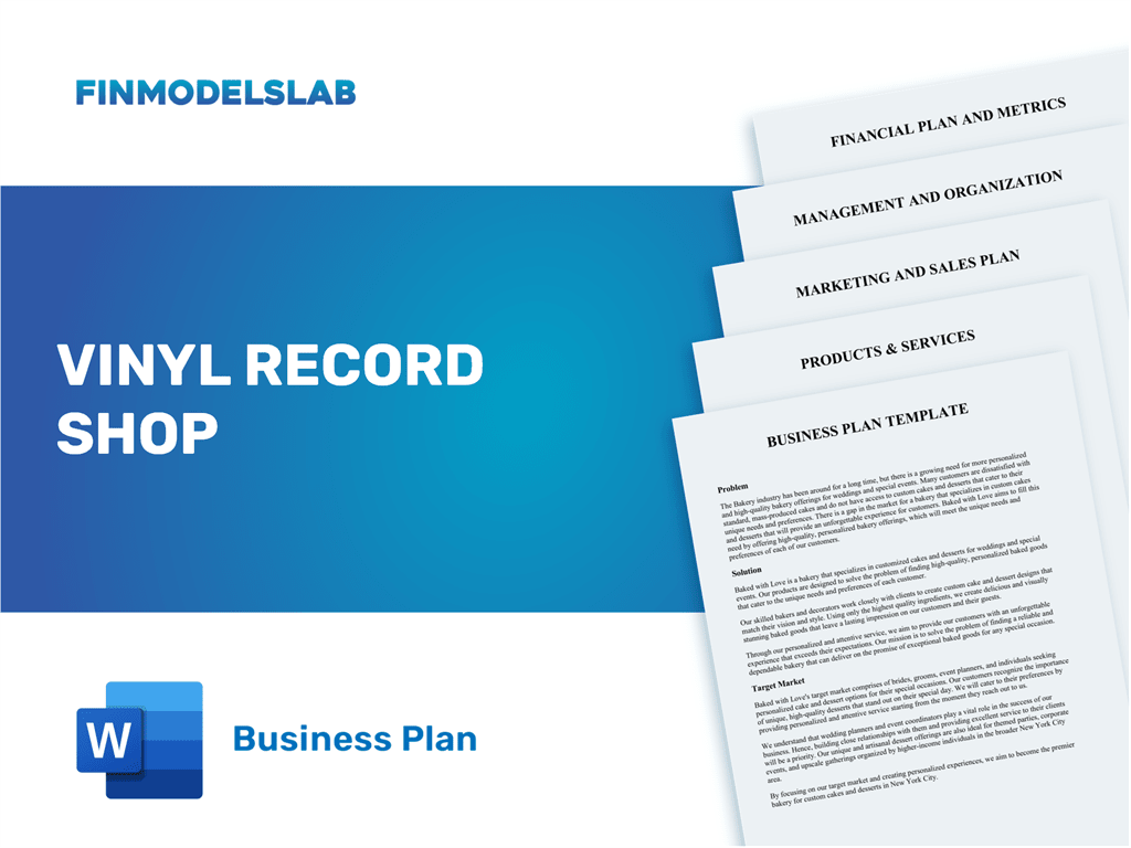 Excel financial model