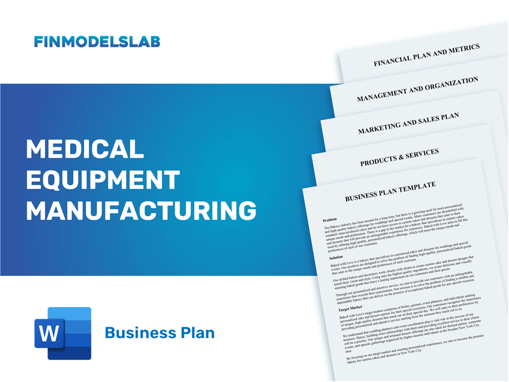 medical equipment business plan pdf