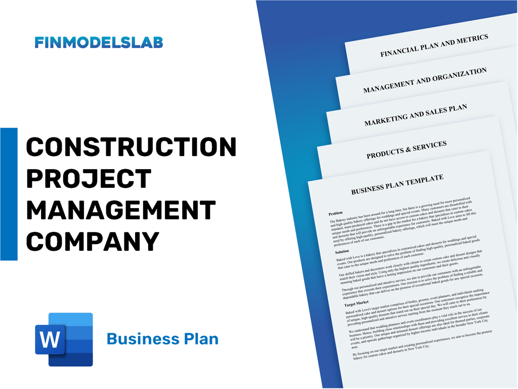 construction project management business plan