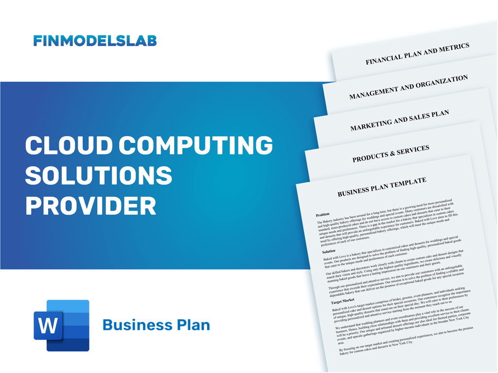 cloud computing business plan sample