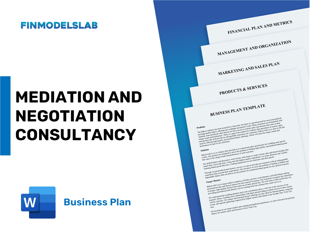 business plan for mediation services