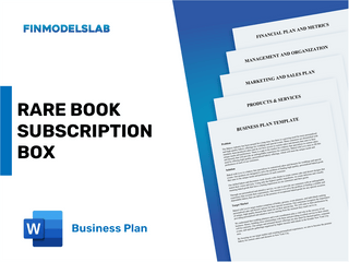 Excel financial model