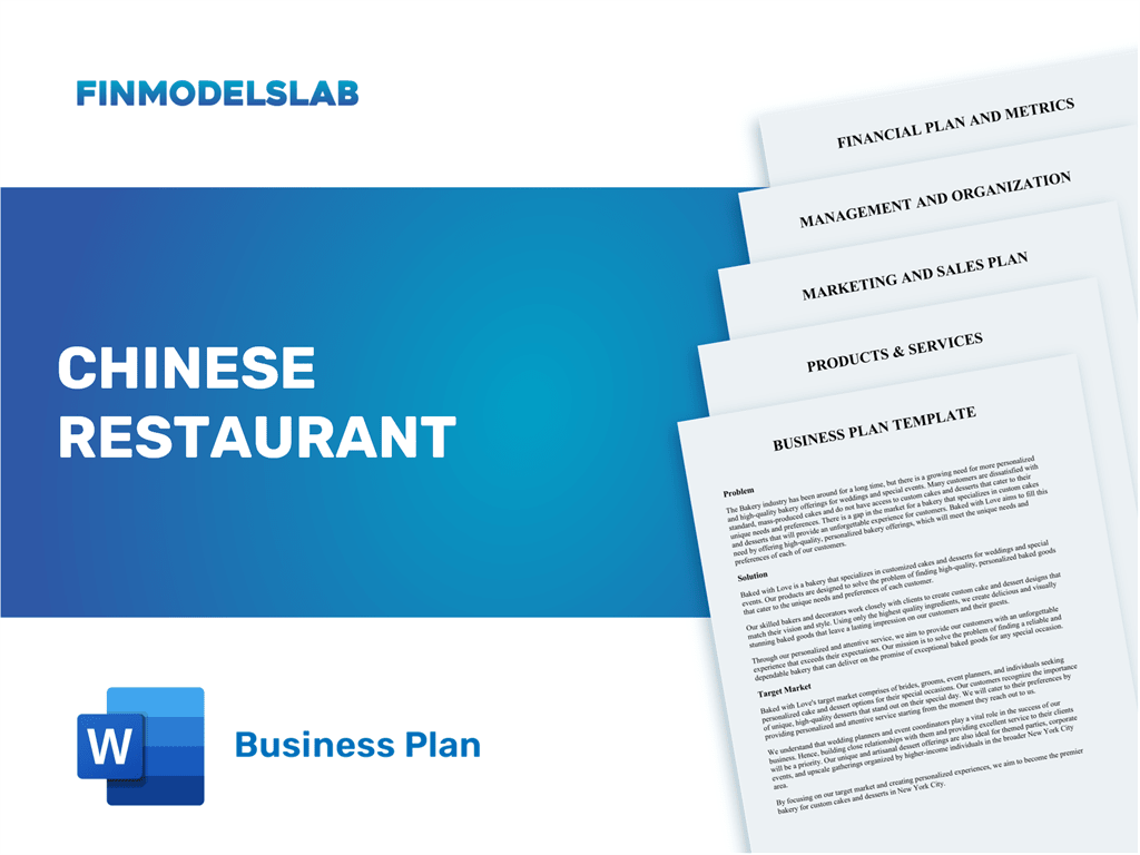 chinese restaurant business plan pdf