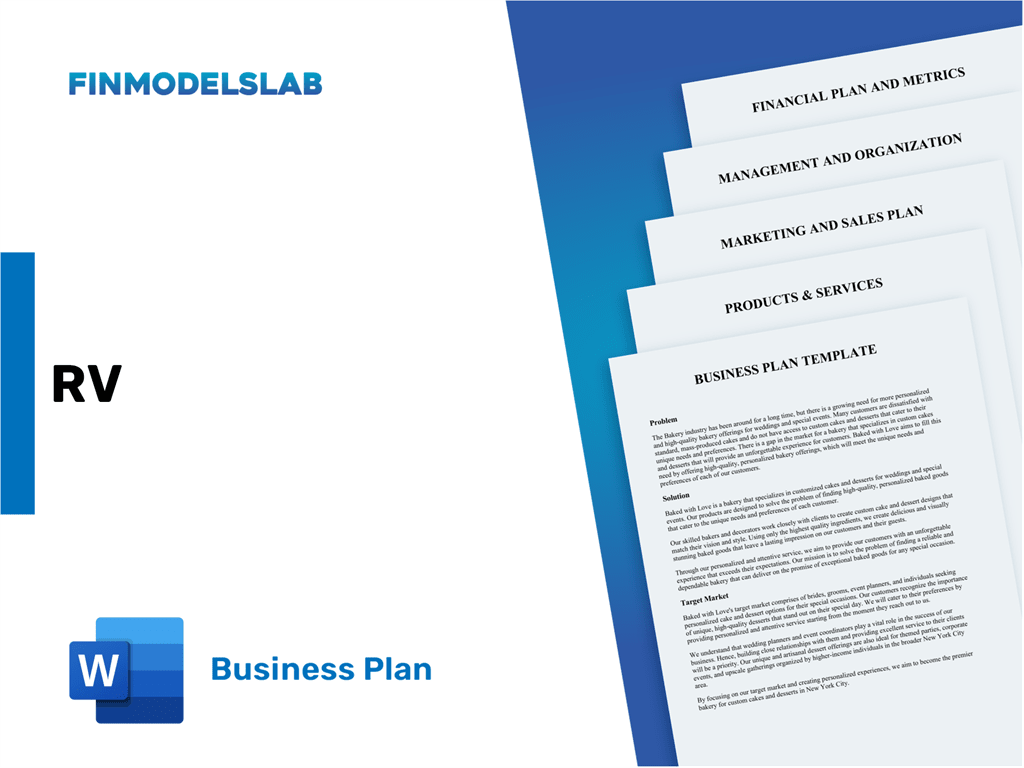 Excel financial model