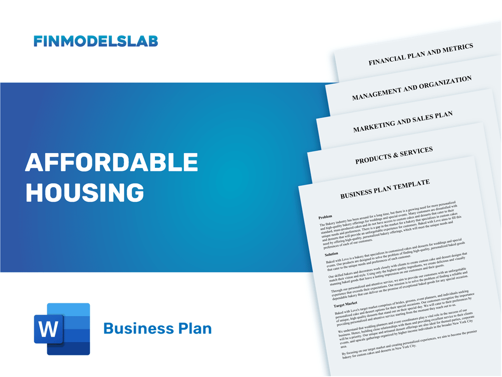 affordable housing business plan