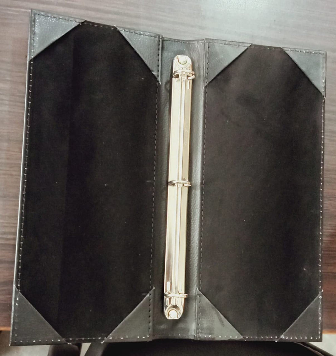 custom embossed 3 ring menu binder