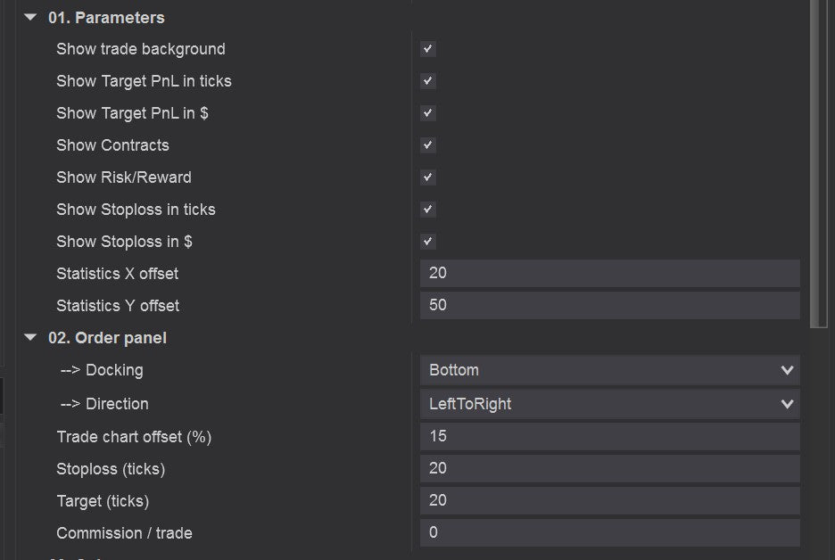 Ninjatrader 8 bar replay indicator settings