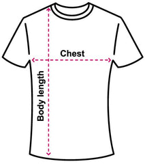 Visual guide on how to measure to understand tshirt sizes