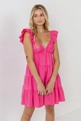 Sweet as Can be Tiered Sweetheart Mini Dress