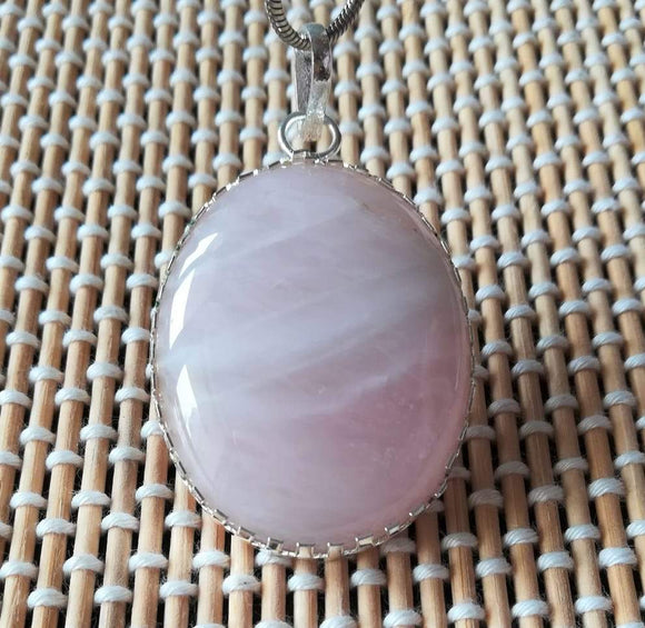 rose quartz pendant for men amazon