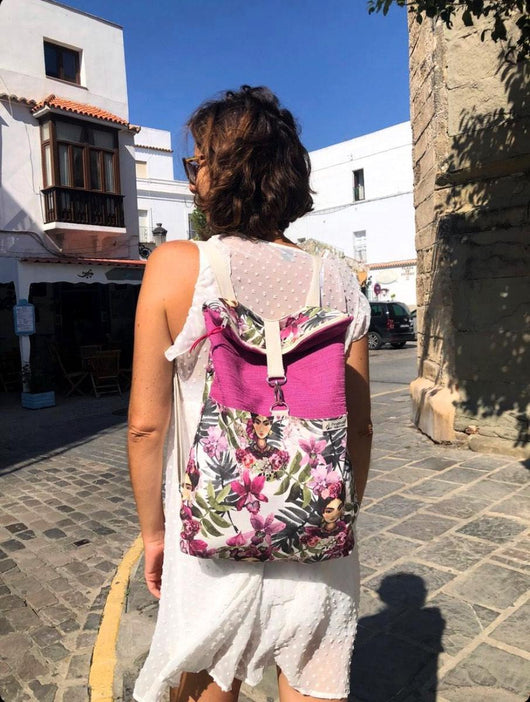 Mochila grande de moda mujer Kahlo- Mochila – Patadekoala