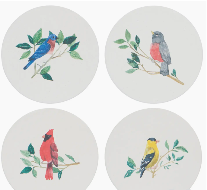 Birdsong Soak Up Coasters Set of 4