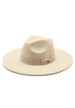 Load image into Gallery viewer, Felt Bow Panama Hat
