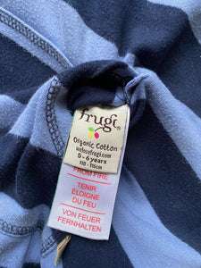 Frugi Organic Cotton Striped Snuggle Fleece Age 5-6