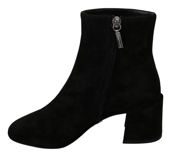 Black Suede L'Amore E'Bellezza Boots Shoes