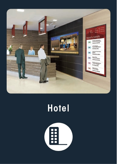 Digital Signage for hotel เพื่อใช้กับป้ายโฆษณาดิจิตอลพร้อมระบบ digital signage Software ควบคุมจอโฆษณาดิจิตอลออนไลน์ผ่านคลาวด์