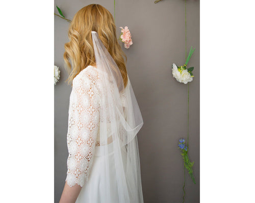 Champagne Boho Floral Wedding Veil  Made in London – Betty Gets Hitched