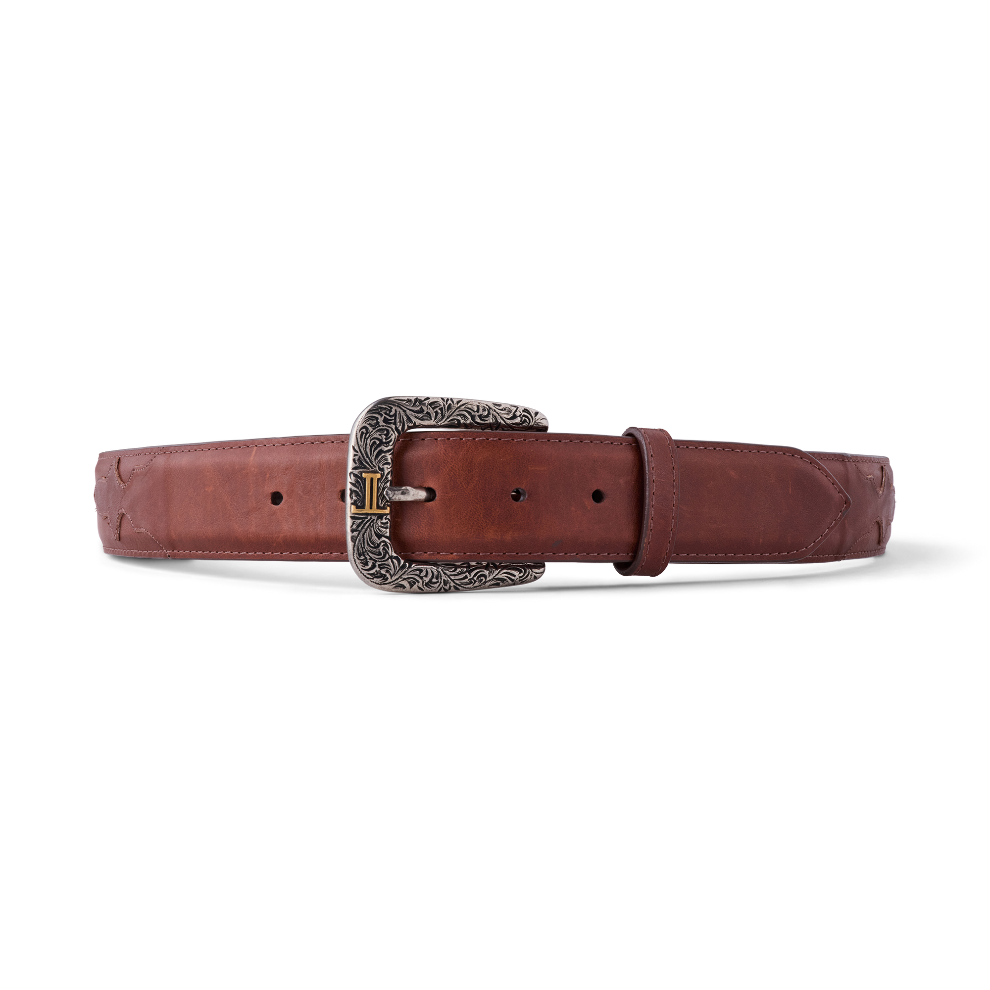 Lucchese  Men's black leather belt