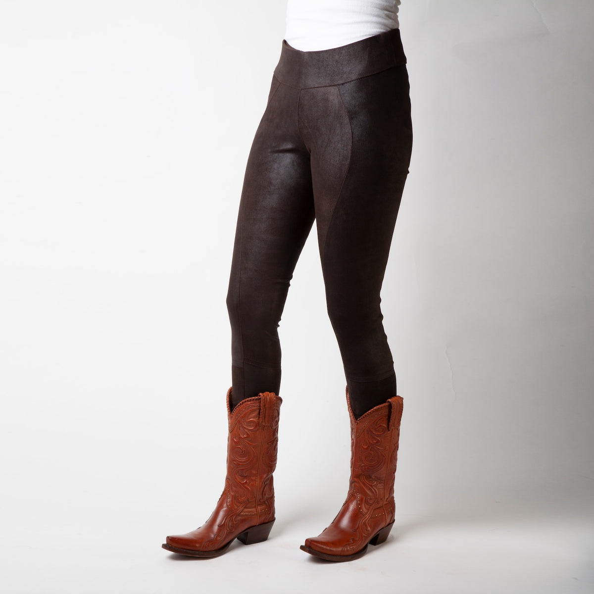 Leather Leggings :: Mud Brown