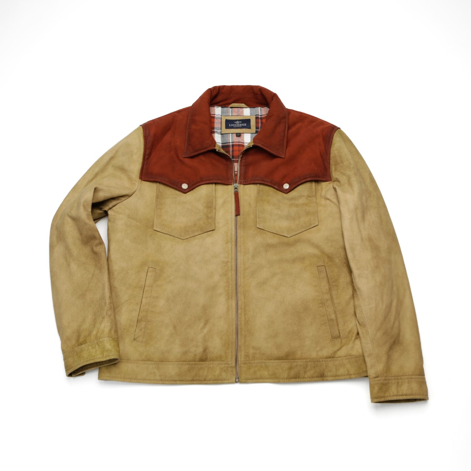 lucchese vintage made in italy jacketジャケット/アウター - レザー ...