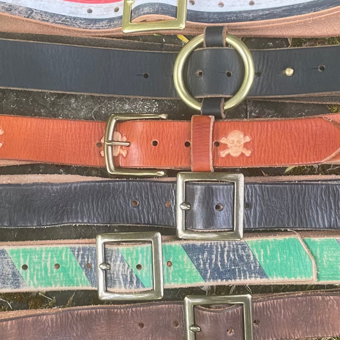 Distressed Black Leather Belt – FosterWeld