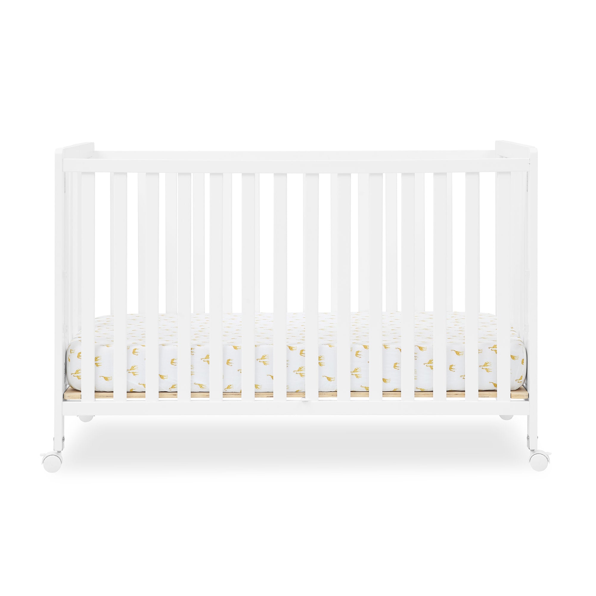 Aria Full Size Portable Folding Crib - Bianca White (130)