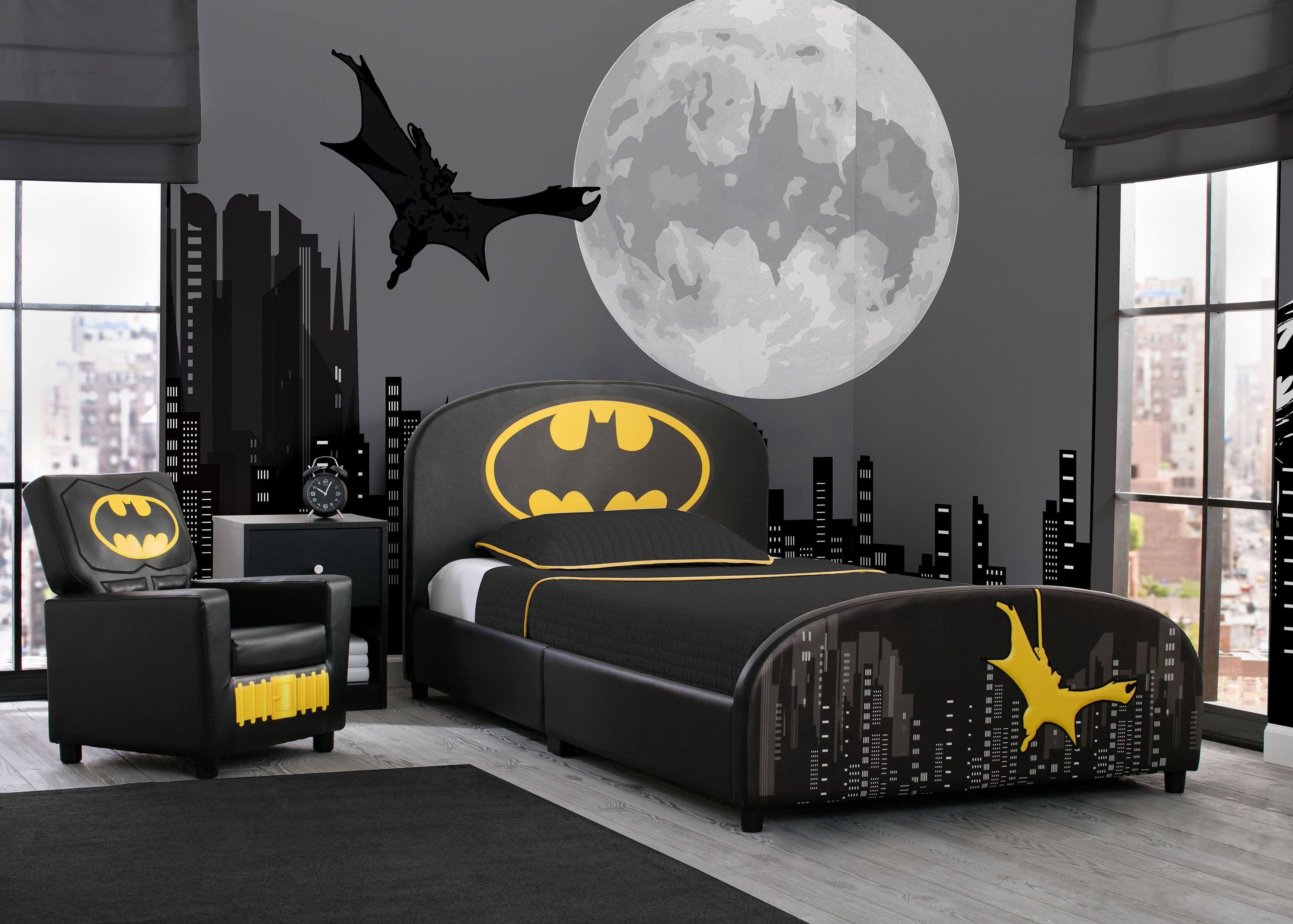 Batman Upholstered Twin Bed - Delta Children
