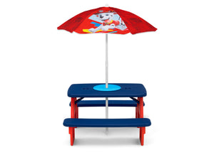 paw patrol table and chairs with umbrella