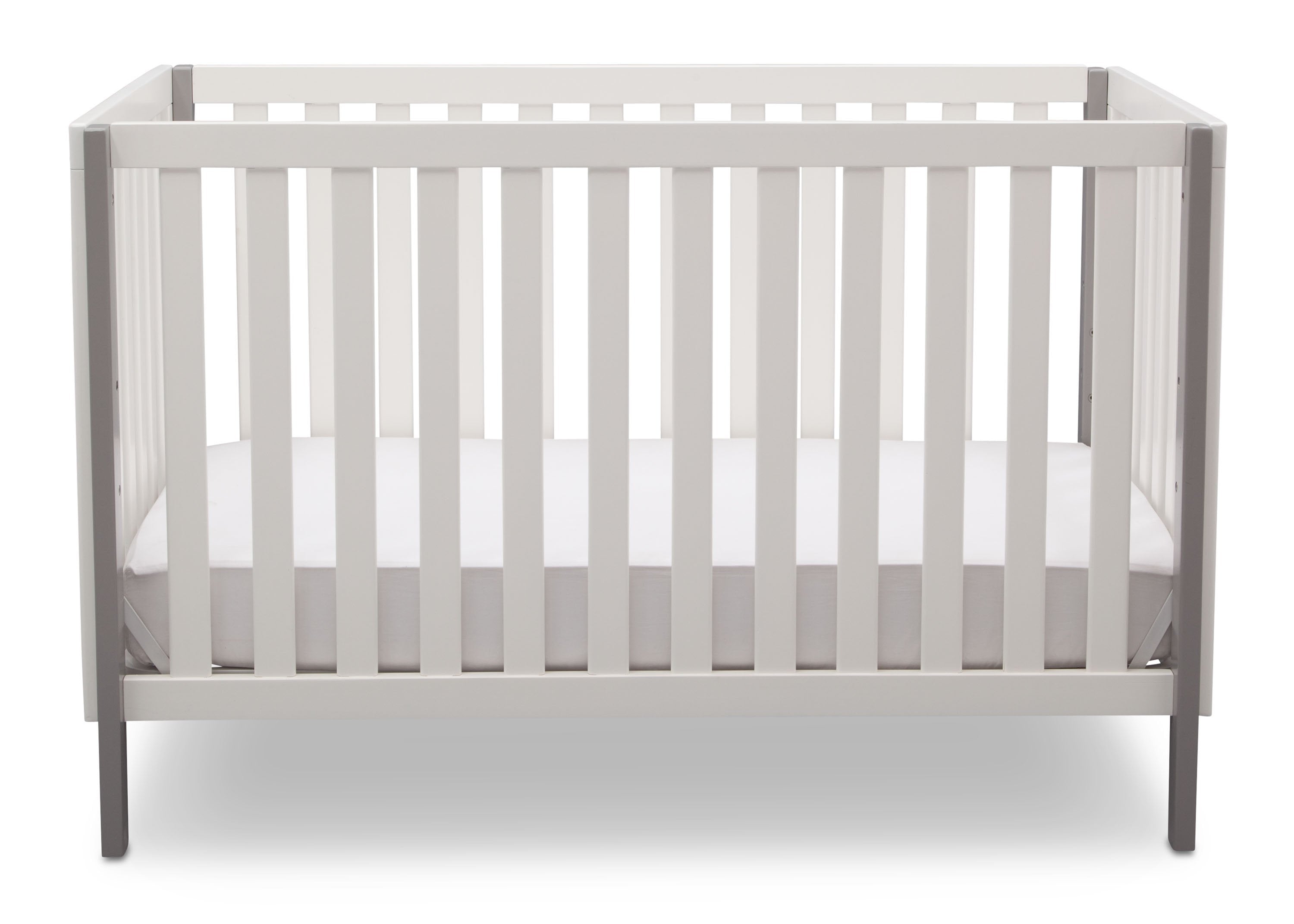 Milo 3-in-1 Convertible Crib - Bianca White with Grey (166)