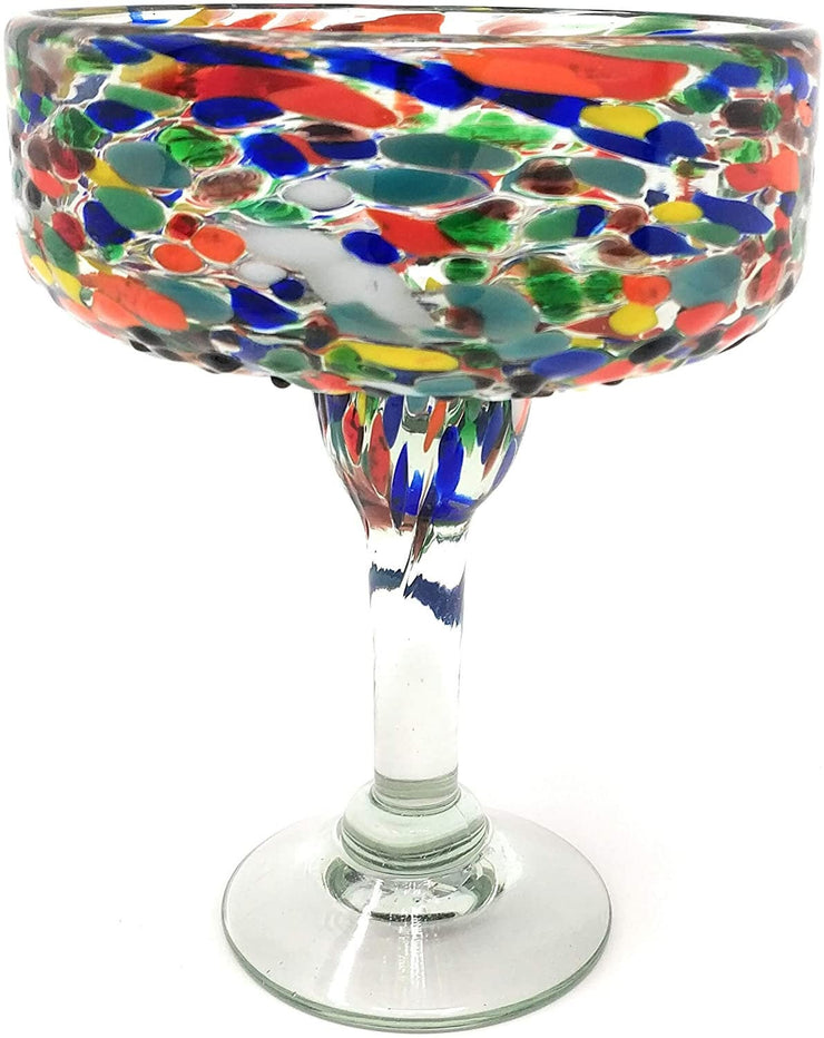 Confetti Rock Margarita Glasses Set Of 4 16 Oz Each Dos Sueños