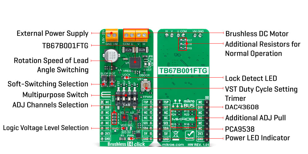 Brushless 14 Click Board™