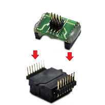 Dediprog EM-AD-SOK-BK-8W SO8 Adapter for EM100Pro - Connect Adapter to Pin Headers - Debug Store UK