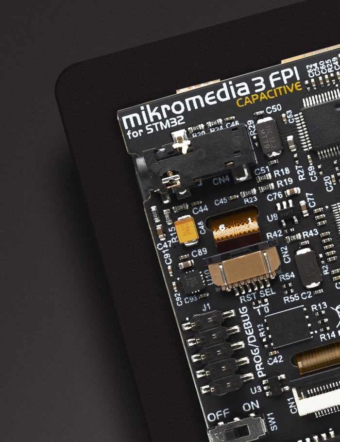 MikroMedia 3 for STM32F2 Capacitive FPI with Bezel - MIKROE-4312 - Develop and Build