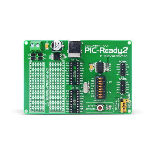 Ready for PIC - 40 Pin PIC Development Board with PIC18F45K22