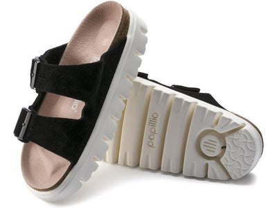 Birkenstock - Arizona Big Buckle Papilio Shearling Sandals - Black - IT37 - Net A Porter