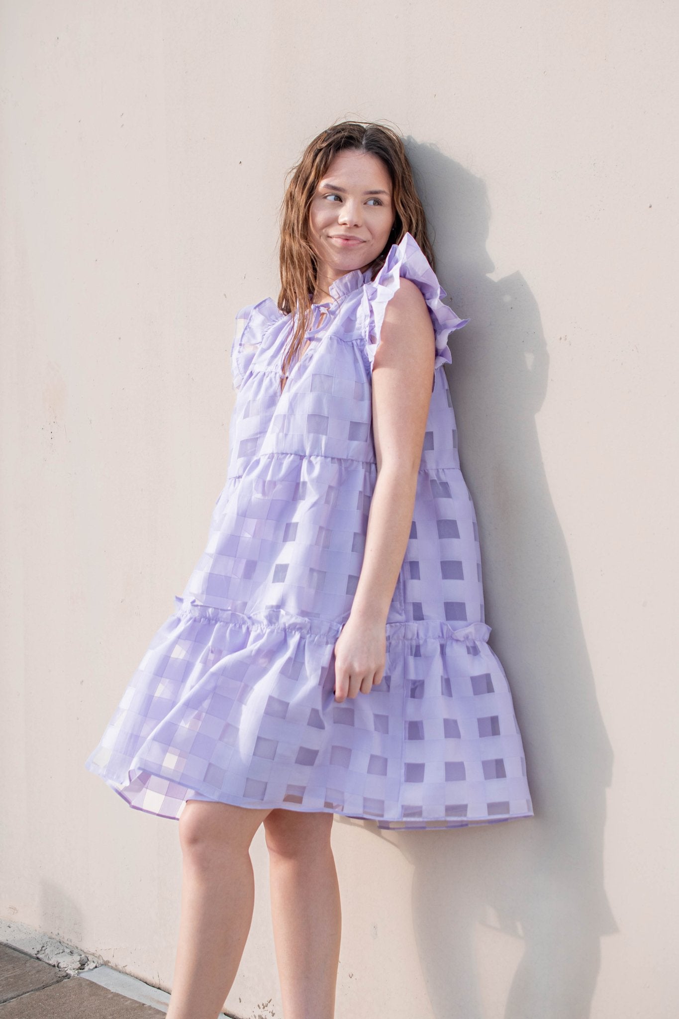 Buddy Love: Aubrey Dress in Lilac