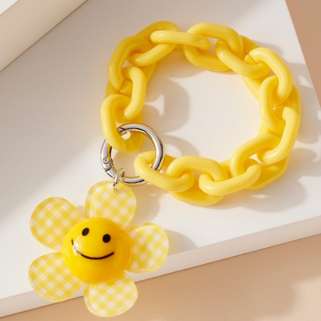 Flower Smile Keychain