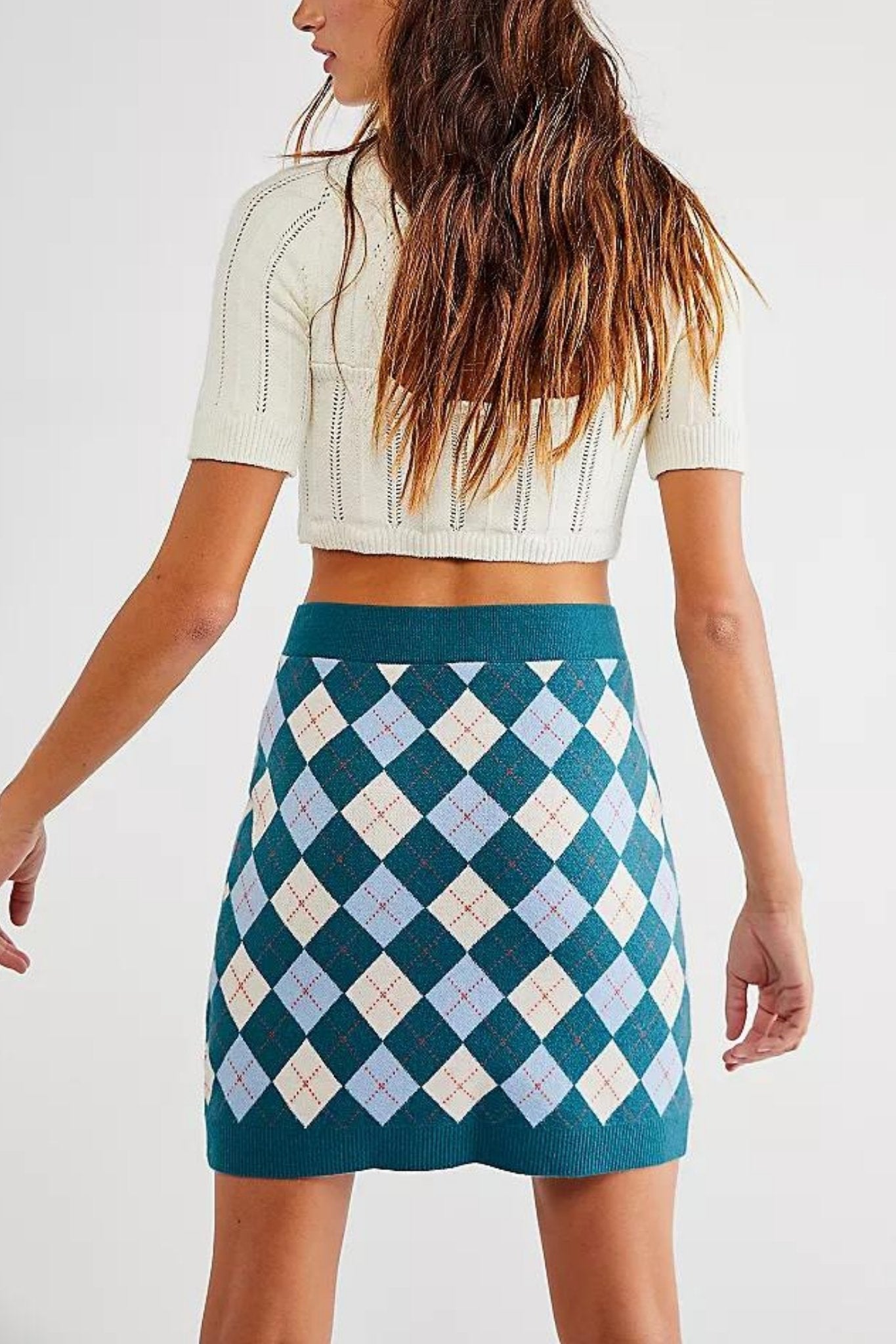 Free People: Argyle Viola Skirt