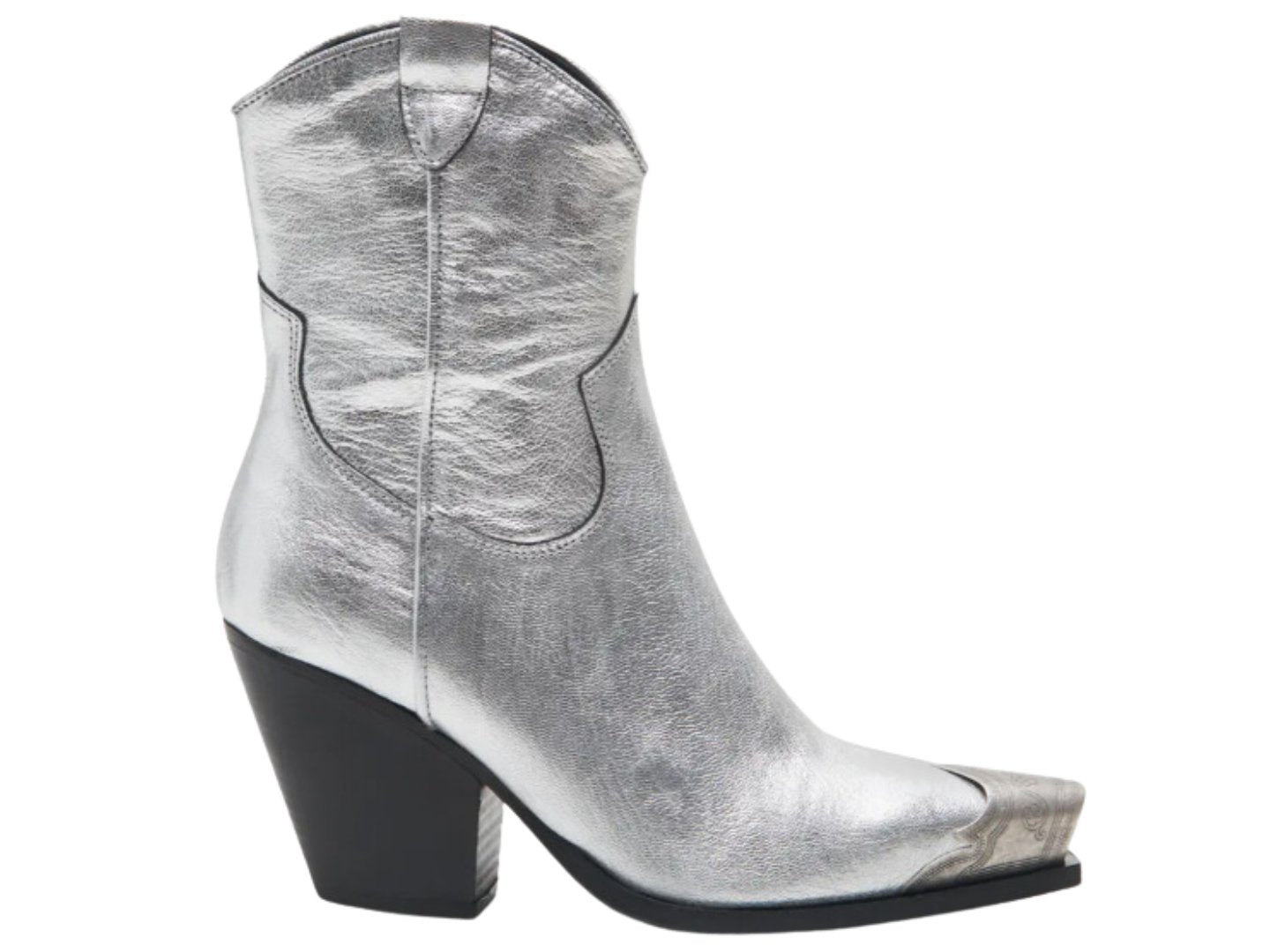 Free People: Brayden Western Boot in Pewter