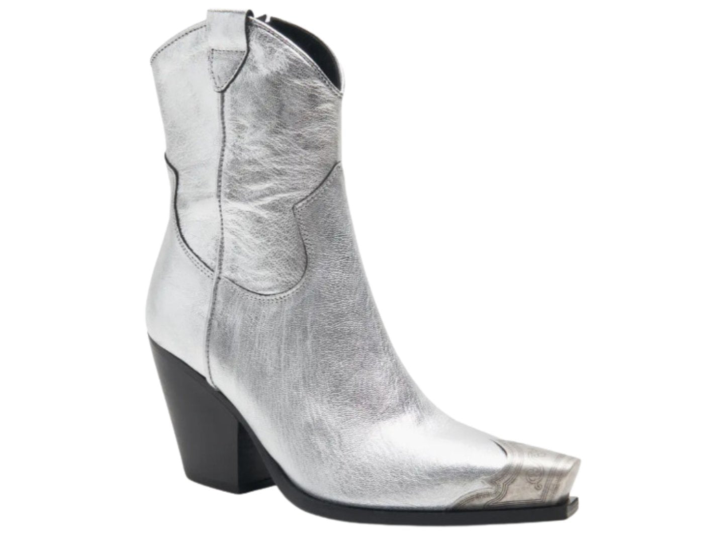 Free People: Brayden Western Boot in Pewter