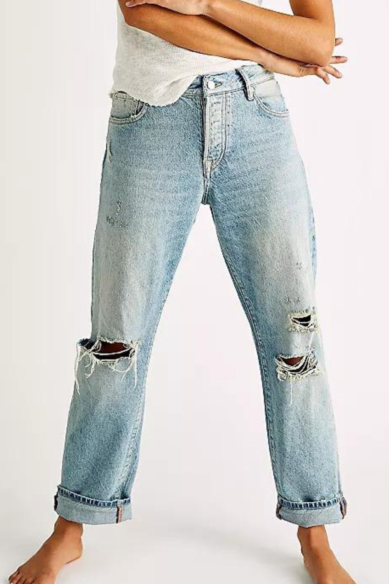 Free People: Bren Boyfriend Jean