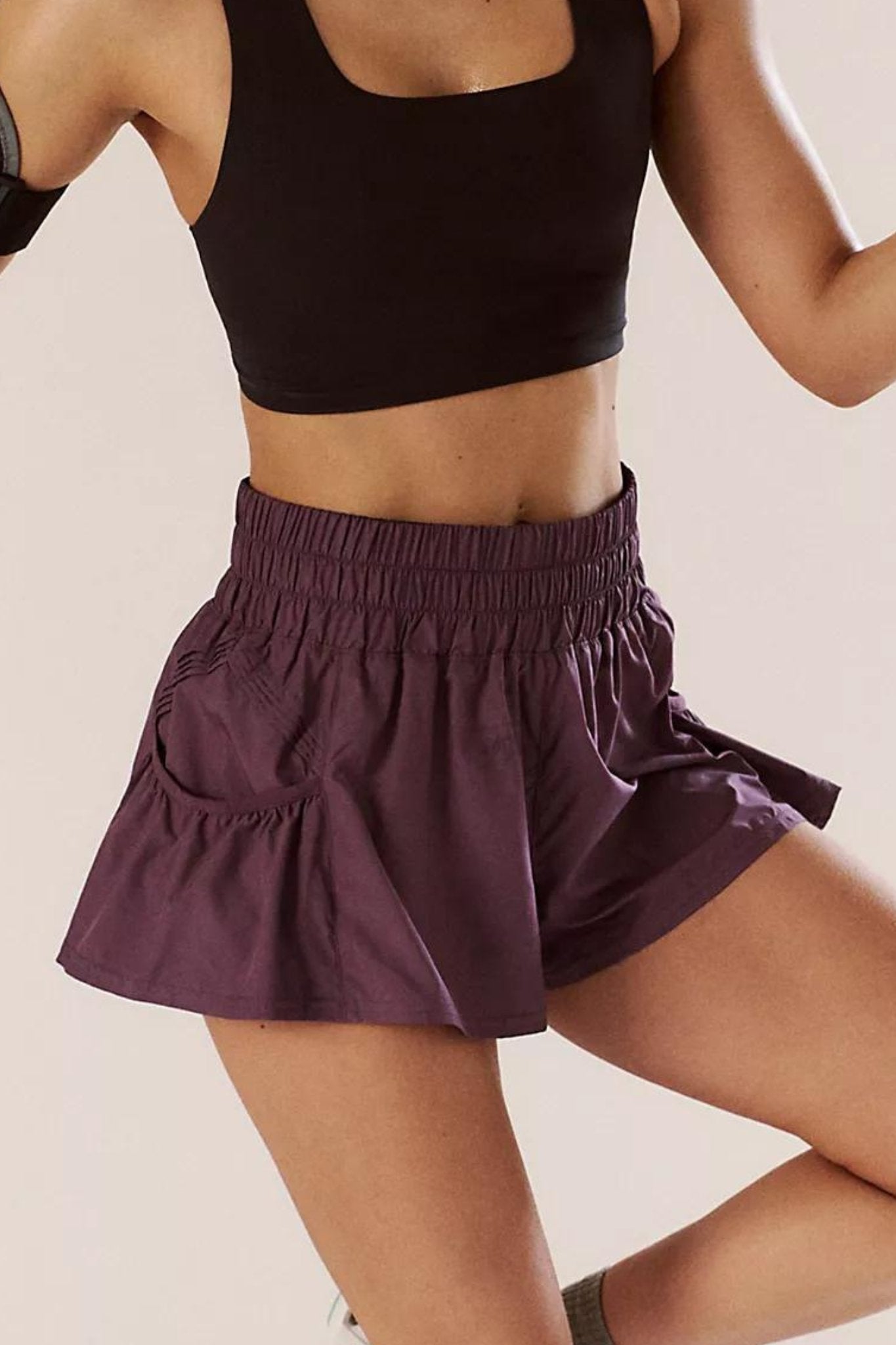 Free People: Get Your Flirt On Short in Black Tea