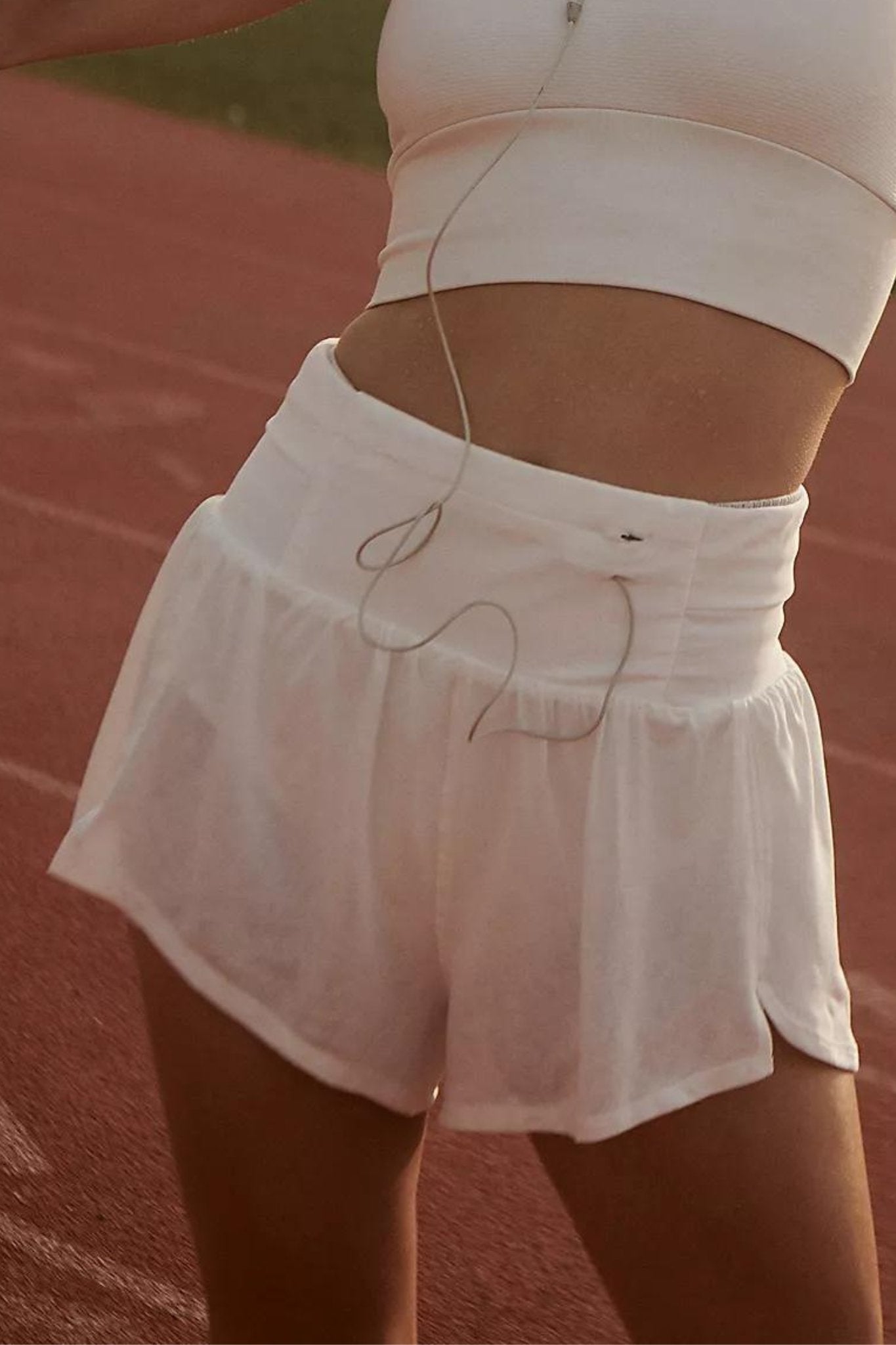 Free People: Light As Air Run Short in White