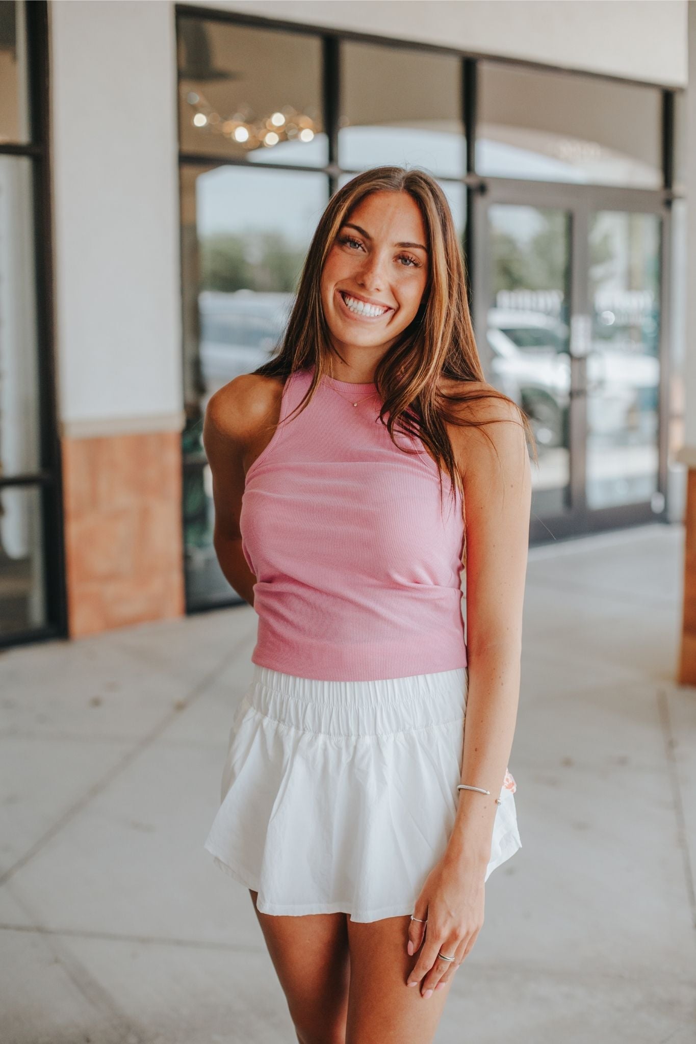 Free People Way Home Skort in White