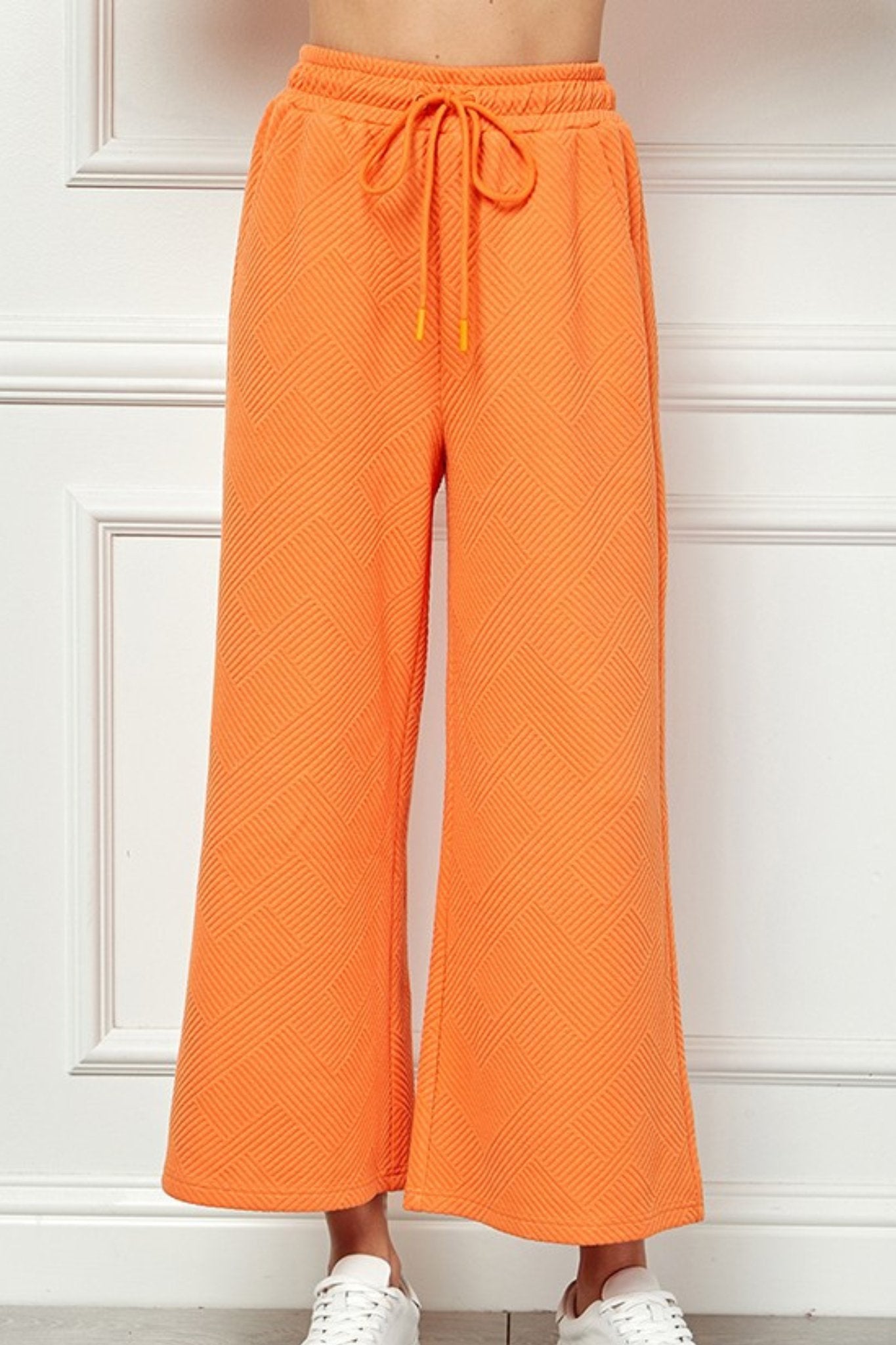 Giving Texture Pant in Orange