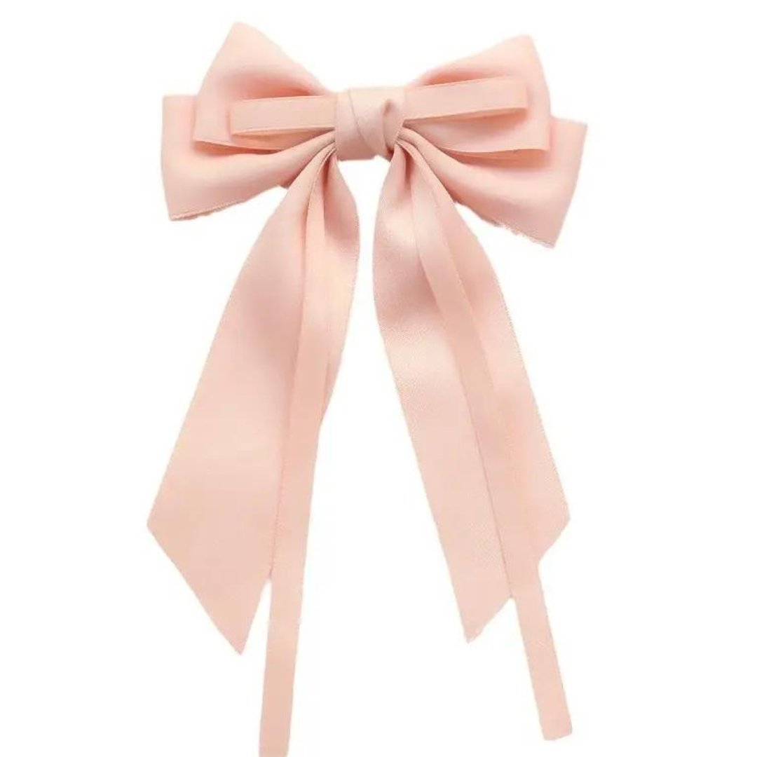 Hair Bow in Peach