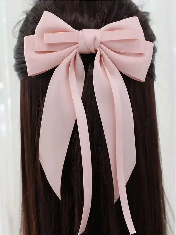 Hair Bow in Peach